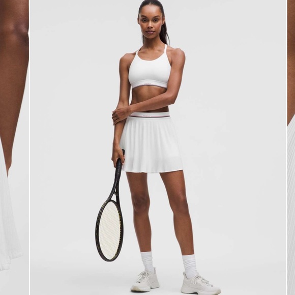 Lululemon Logo-Waist Micro-Pleat Mid-Rise Tennis Skirt *Long
White size XXS - Picture 6 of 11
